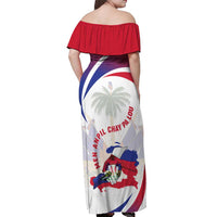 Haiti Off Shoulder Maxi Dress Men Anpil Chay Pa Lou LT05