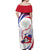 Haiti Off Shoulder Maxi Dress Men Anpil Chay Pa Lou LT05