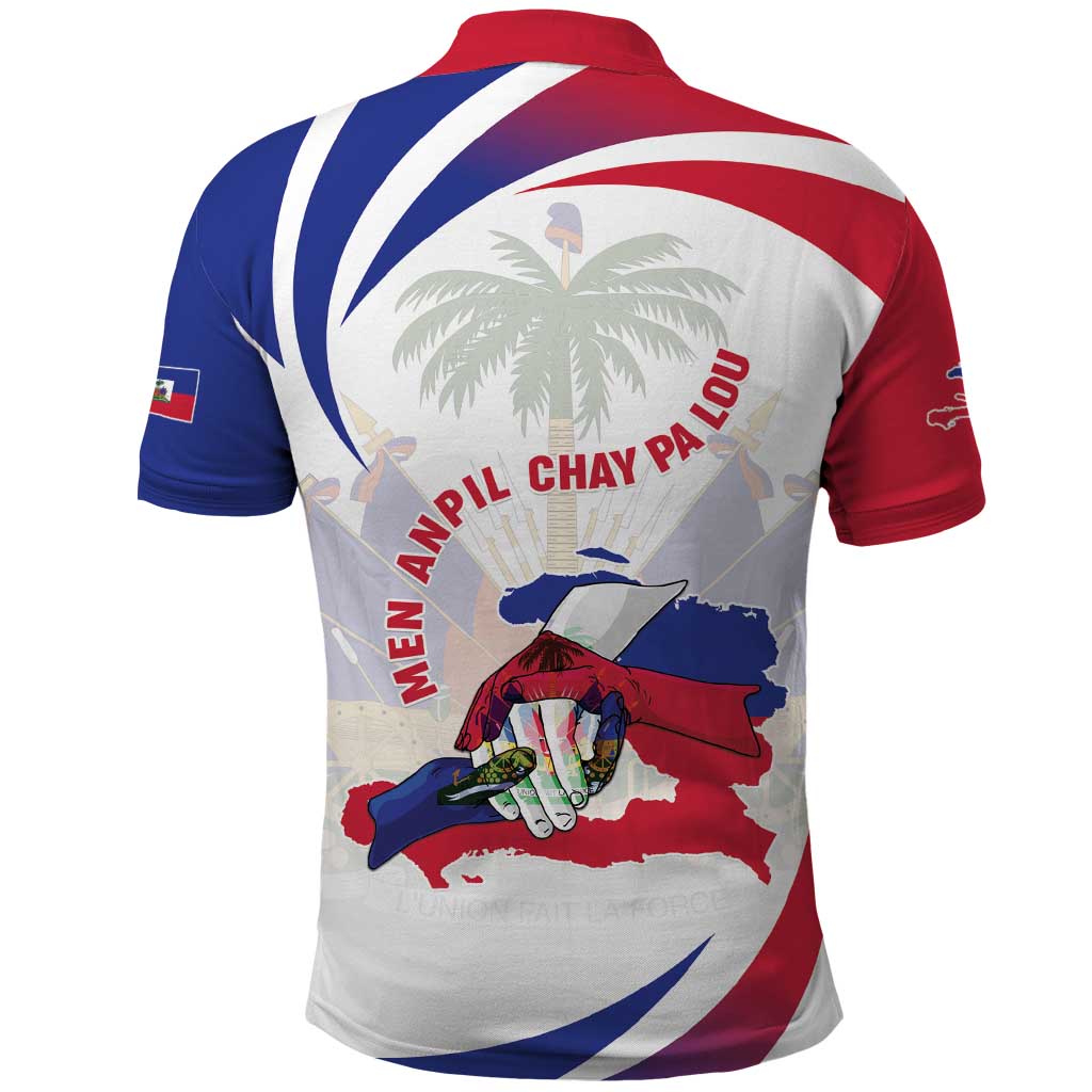 Haiti Polo Shirt Men Anpil Chay Pa Lou LT05