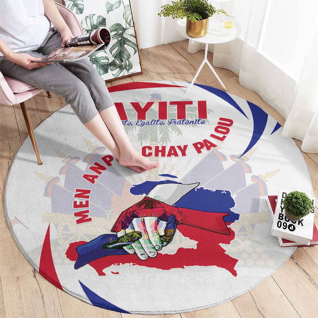 Haiti Round Carpet Men Anpil Chay Pa Lou