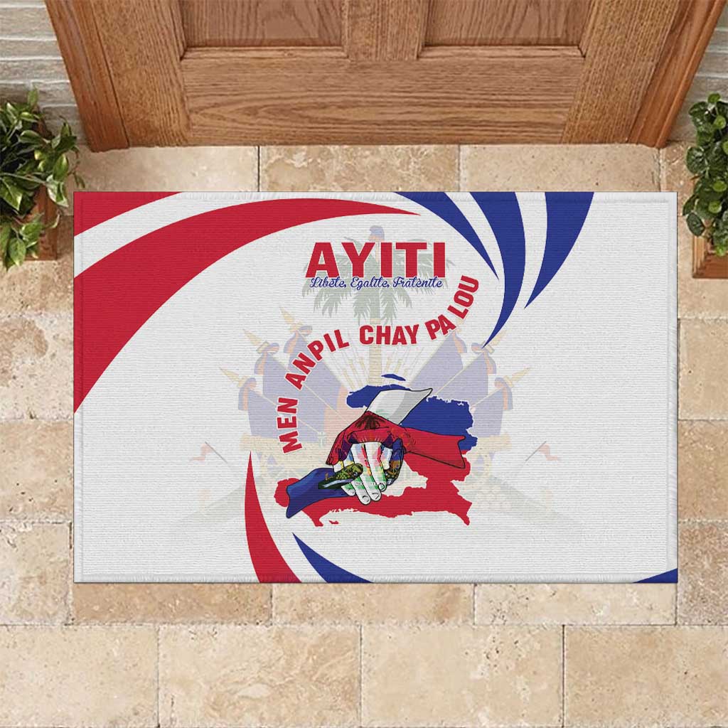 Haiti Rubber Doormat Men Anpil Chay Pa Lou