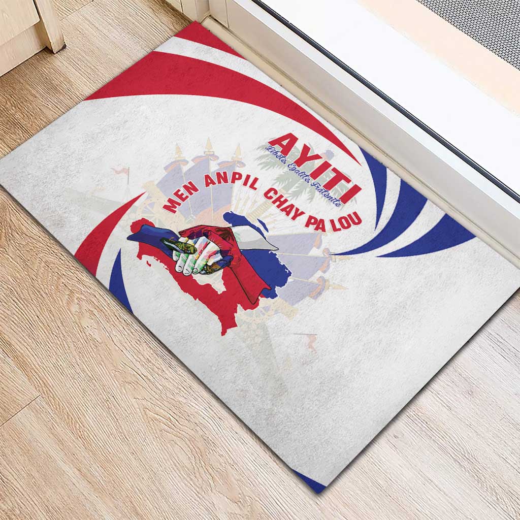 Haiti Rubber Doormat Men Anpil Chay Pa Lou