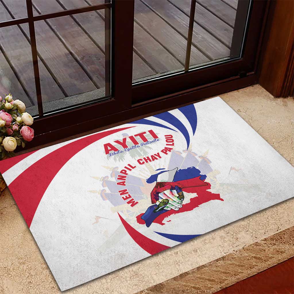 Haiti Rubber Doormat Men Anpil Chay Pa Lou