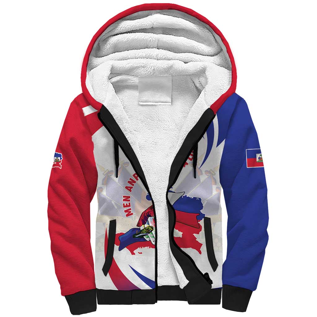 Haiti Sherpa Hoodie Men Anpil Chay Pa Lou LT05