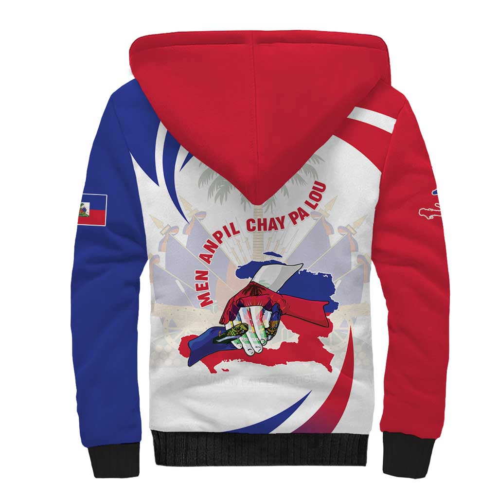Haiti Sherpa Hoodie Men Anpil Chay Pa Lou LT05