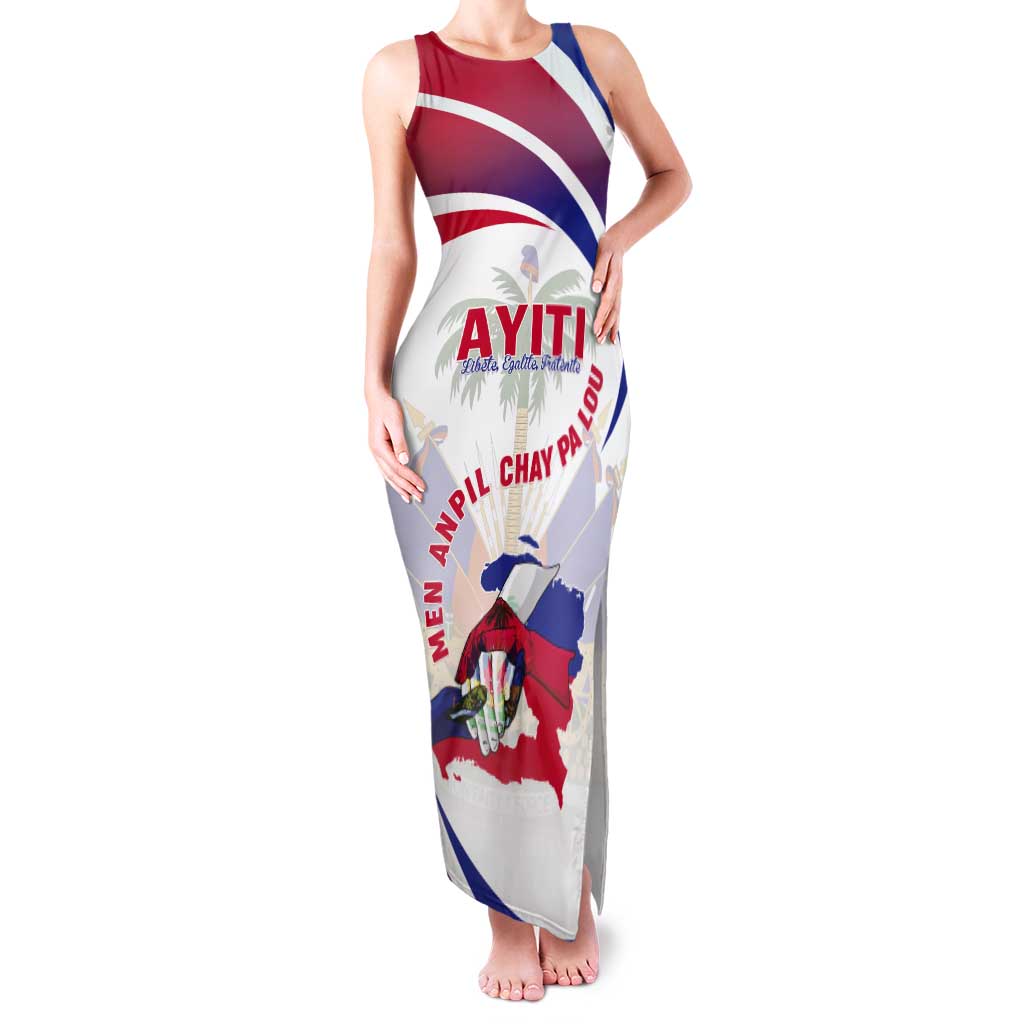 Haiti Tank Maxi Dress Men Anpil Chay Pa Lou LT05