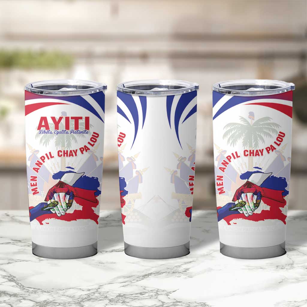 Haiti Tumbler Cup Men Anpil Chay Pa Lou