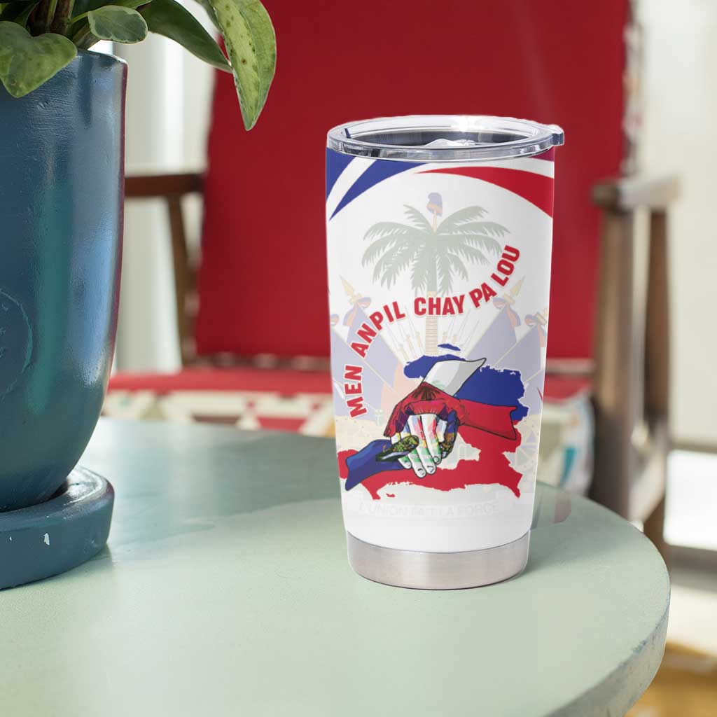 Haiti Tumbler Cup Men Anpil Chay Pa Lou