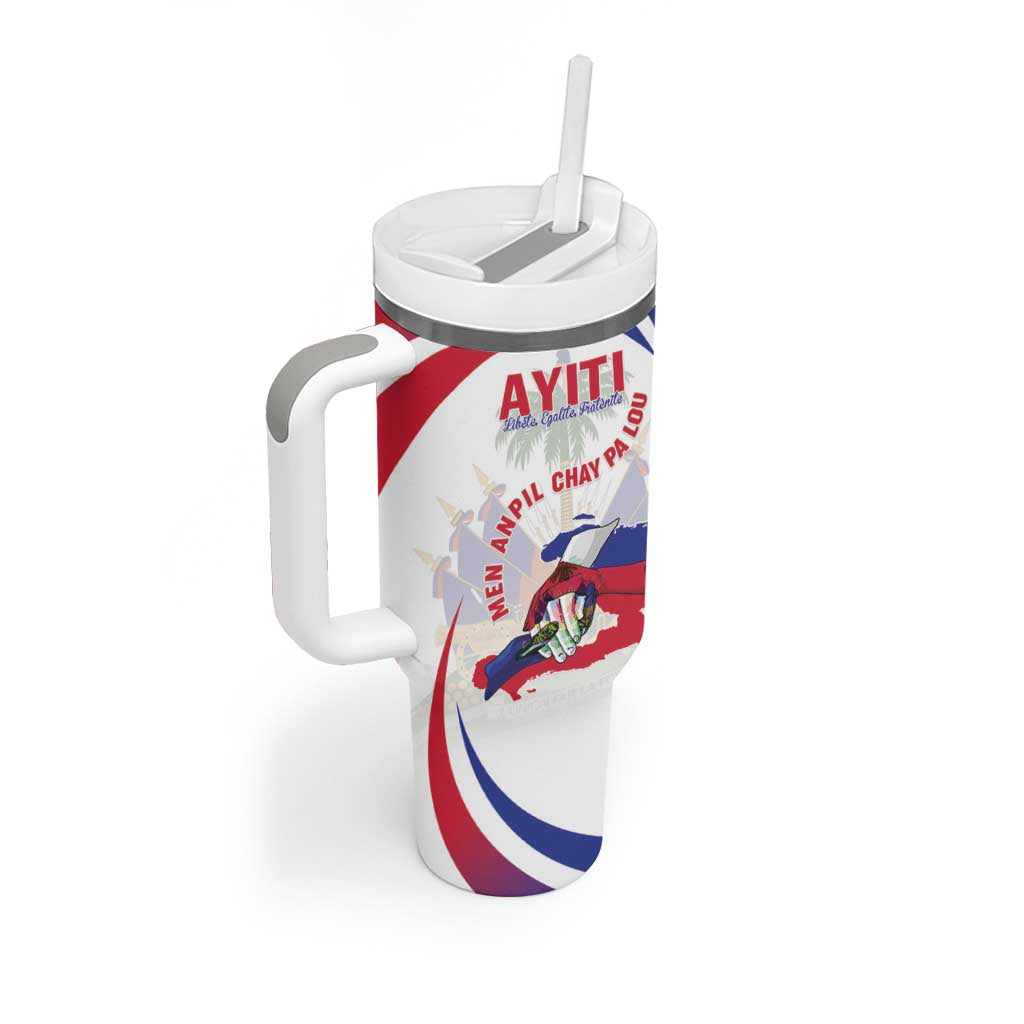 Haiti Tumbler With Handle Men Anpil Chay Pa Lou