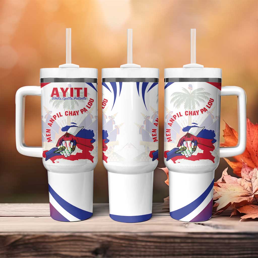 Haiti Tumbler With Handle Men Anpil Chay Pa Lou