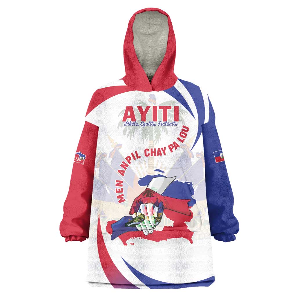 Haiti Wearable Blanket Hoodie Men Anpil Chay Pa Lou LT05