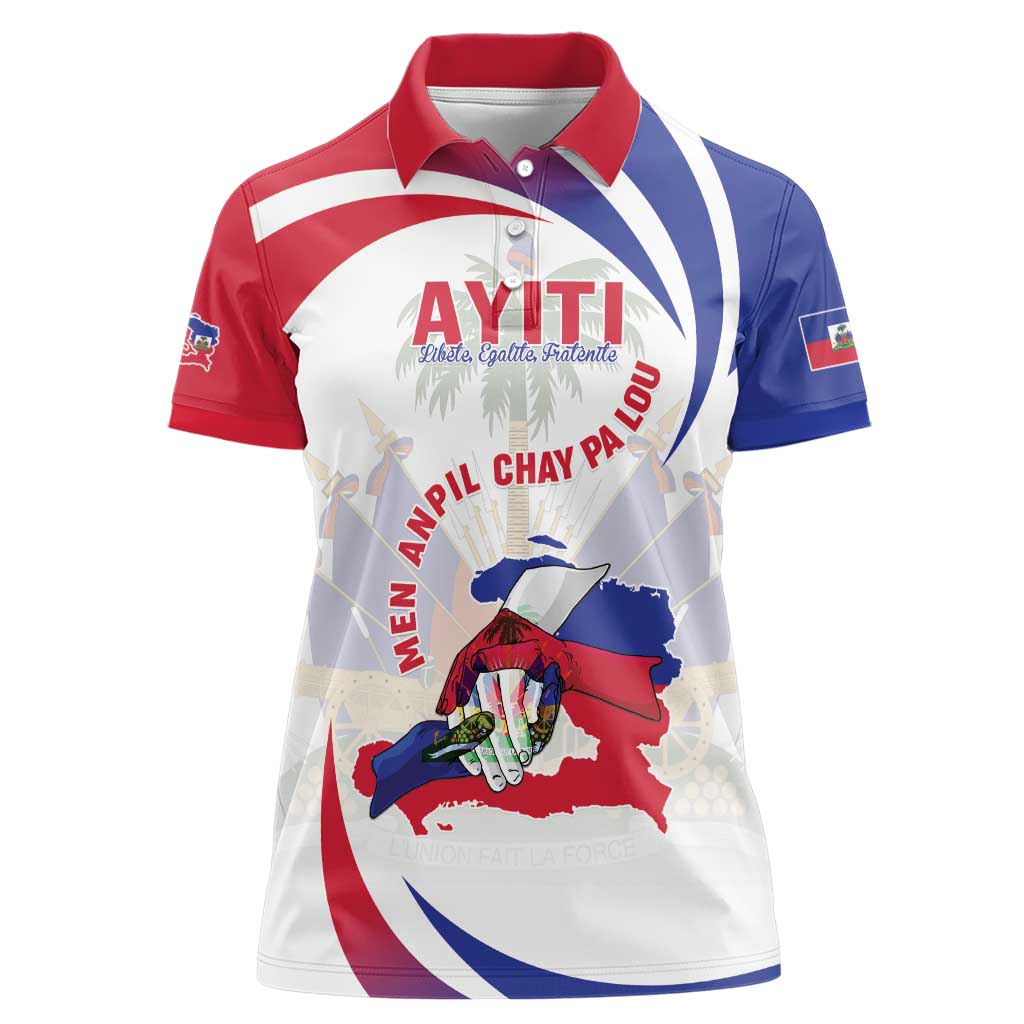 Haiti Women Polo Shirt Men Anpil Chay Pa Lou LT05