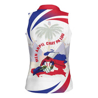 Haiti Women Sleeveless Polo Shirt Men Anpil Chay Pa Lou LT05