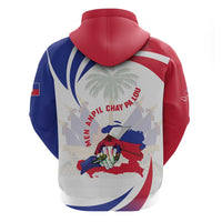 Haiti Zip Hoodie Men Anpil Chay Pa Lou LT05