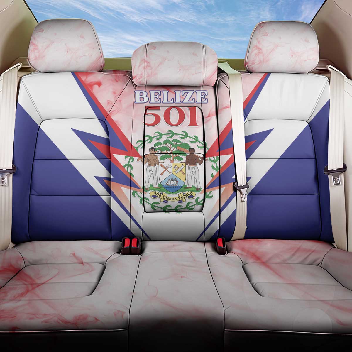 Belize 501 Back Car Seat Cover Coat Of Arms