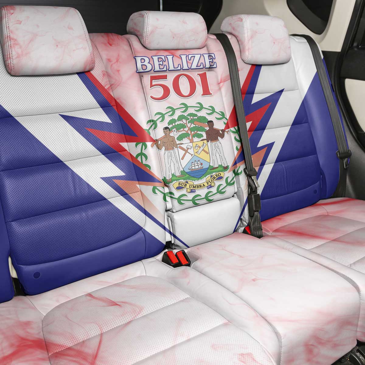 Belize 501 Back Car Seat Cover Coat Of Arms
