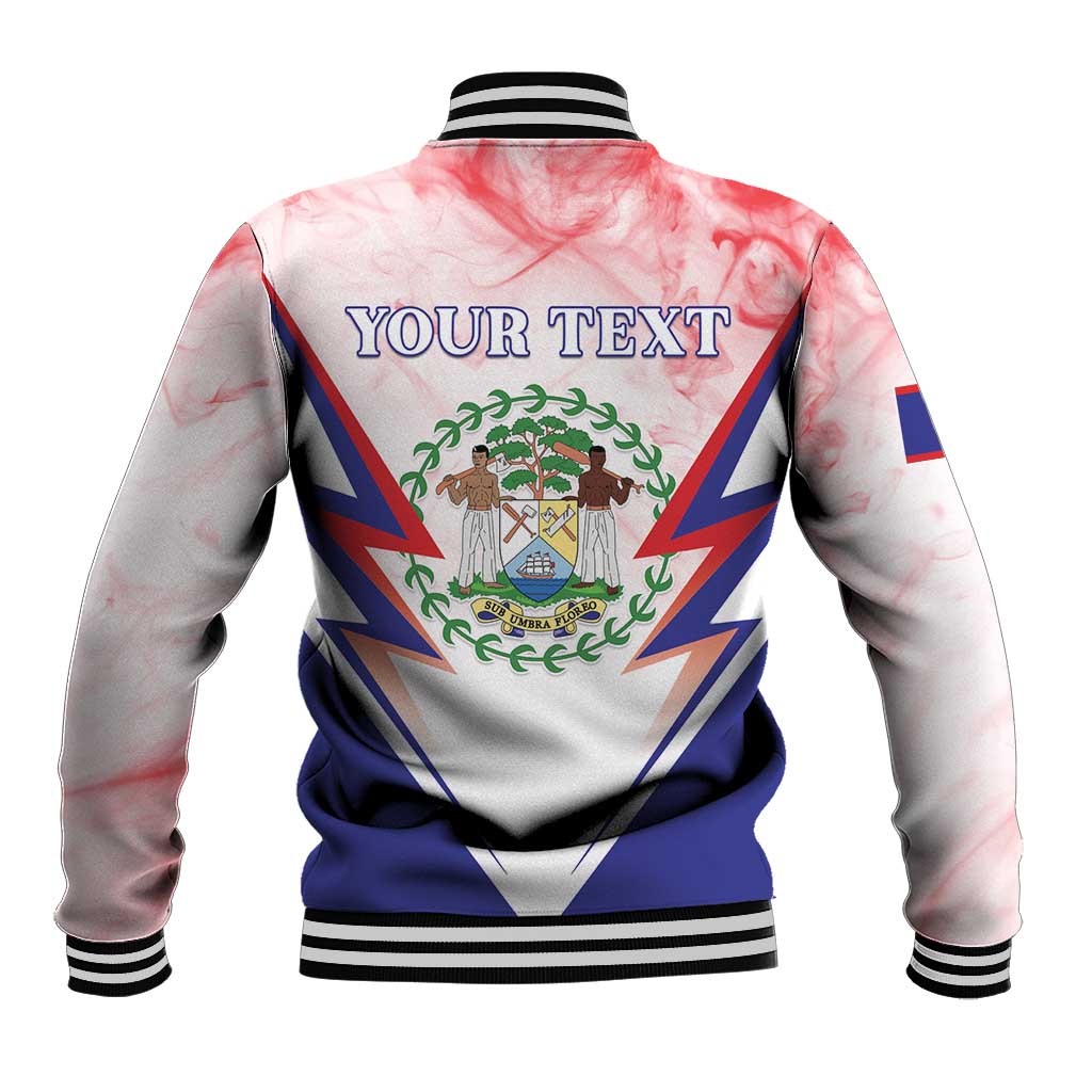 Personalized Belize 501 Baseball Jacket Coat Of Arms