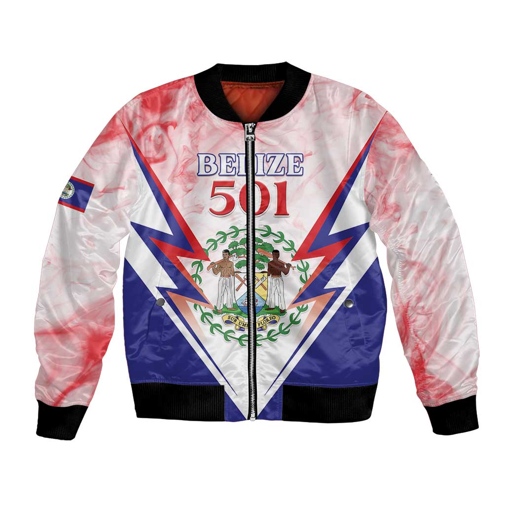Personalized Belize 501 Bomber Jacket Coat Of Arms