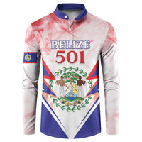 Personalized Belize 501 Button Sweatshirt Coat Of Arms