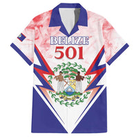 Personalized Belize 501 Family Matching Long Sleeve Bodycon Dress and Hawaiian Shirt Coat Of Arms