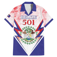 Personalized Belize 501 Family Matching Mermaid Dress and Hawaiian Shirt Coat Of Arms