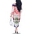 Personalized Belize 501 Family Matching Off The Shoulder Long Sleeve Dress and Hawaiian Shirt Coat Of Arms