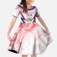 Personalized Belize 501 Family Matching Off Shoulder Maxi Dress and Hawaiian Shirt Coat Of Arms