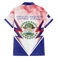 Personalized Belize 501 Family Matching Off Shoulder Short Dress and Hawaiian Shirt Coat Of Arms