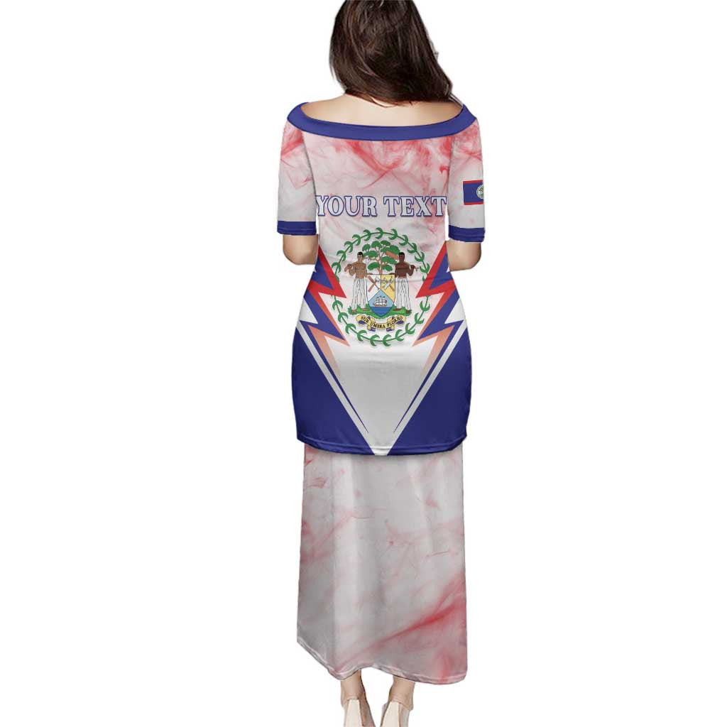 Personalized Belize 501 Family Matching Puletasi and Hawaiian Shirt Coat Of Arms