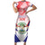 Personalized Belize 501 Family Matching Short Sleeve Bodycon Dress and Hawaiian Shirt Coat Of Arms
