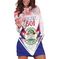 Personalized Belize 501 Hoodie Dress Coat Of Arms