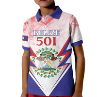 Personalized Belize 501 Kid Polo Shirt Coat Of Arms