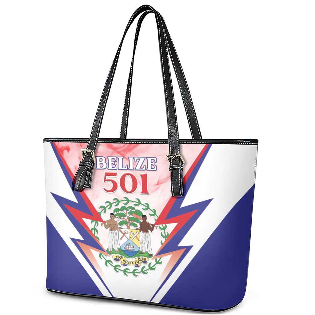 Belize 501 Leather Tote Bag Coat Of Arms