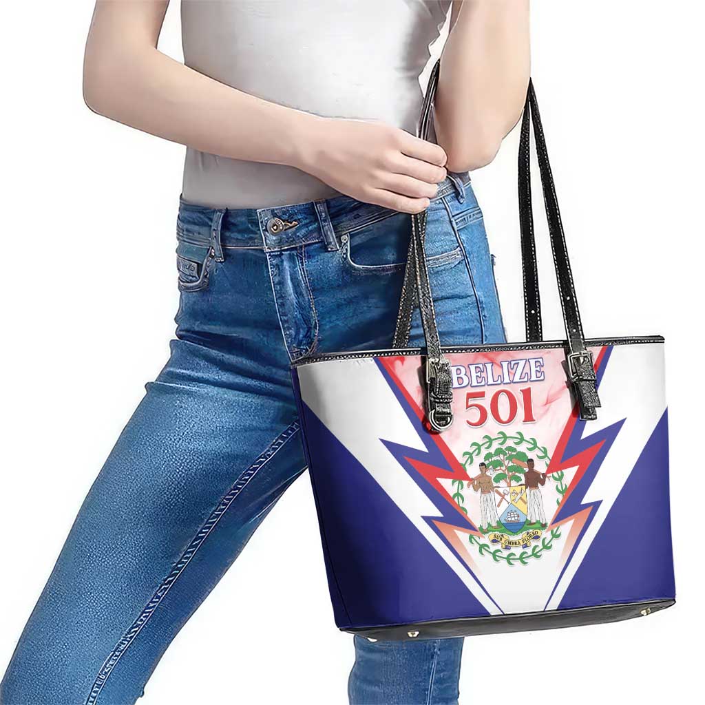 Belize 501 Leather Tote Bag Coat Of Arms