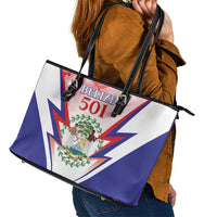 Belize 501 Leather Tote Bag Coat Of Arms