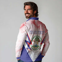 Personalized Belize 501 Long Sleeve Polo Shirt Coat Of Arms