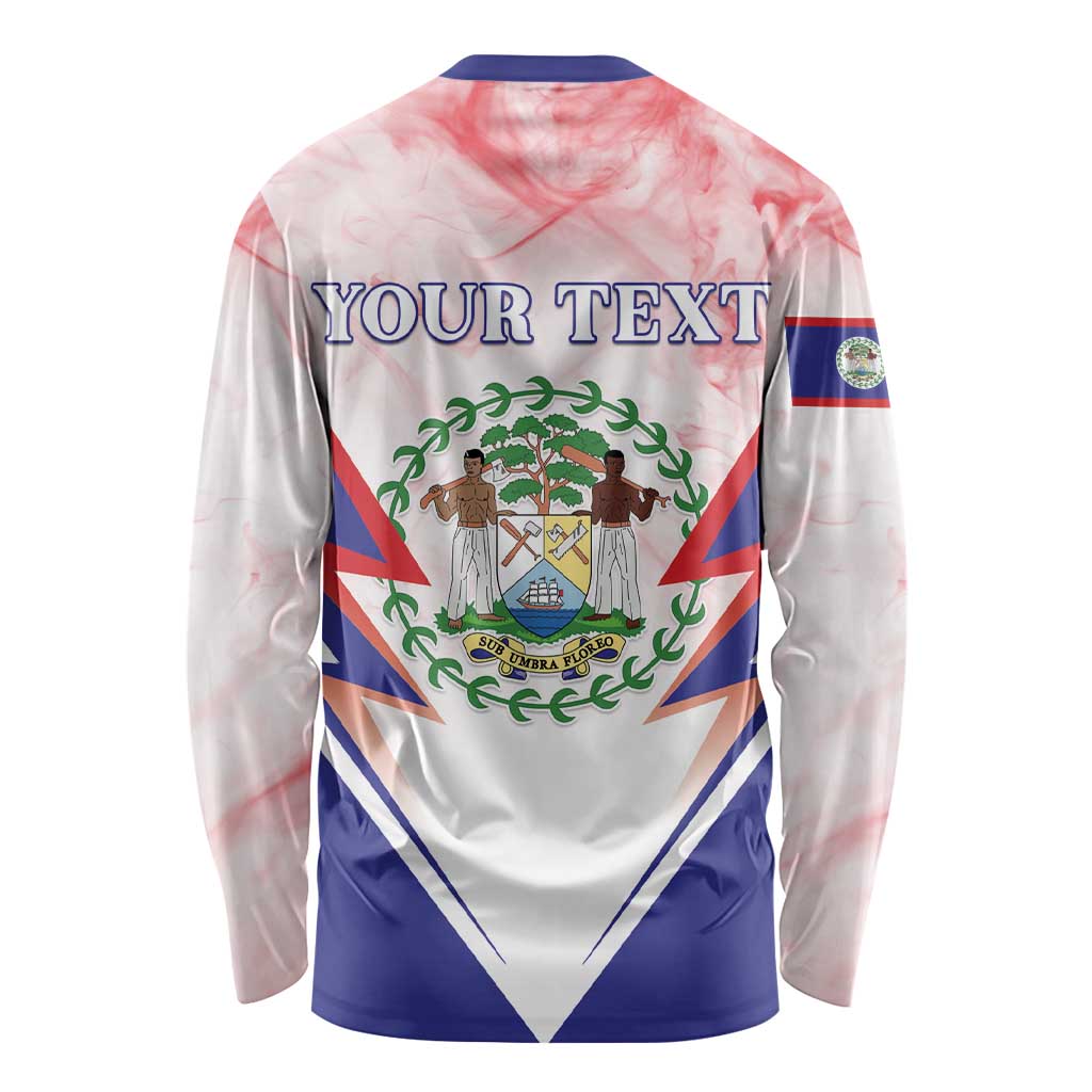 Personalized Belize 501 Long Sleeve Shirt Coat Of Arms