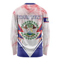 Personalized Belize 501 Long Sleeve Shirt Coat Of Arms