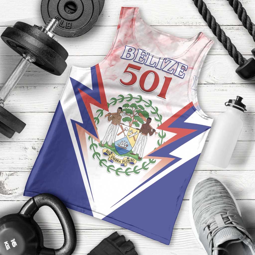 Personalized Belize 501 Men Tank Top Coat Of Arms