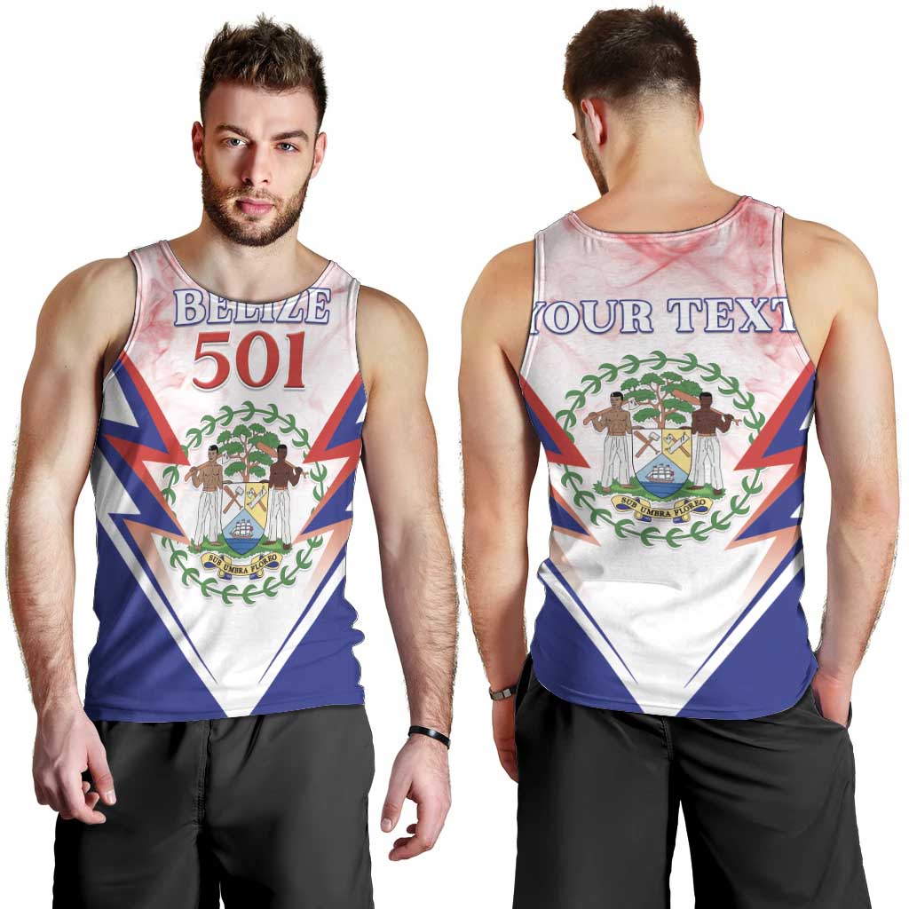 Personalized Belize 501 Men Tank Top Coat Of Arms