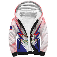 Personalized Belize 501 Sherpa Hoodie Coat Of Arms