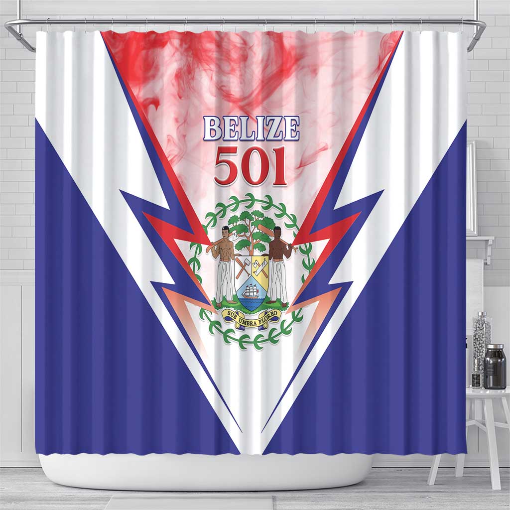 Belize 501 Shower Curtain Coat Of Arms