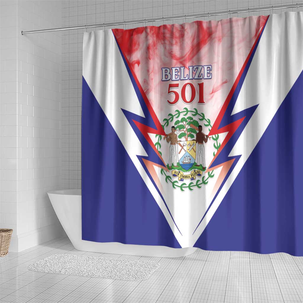 Belize 501 Shower Curtain Coat Of Arms