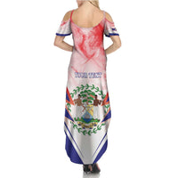 Personalized Belize 501 Summer Maxi Dress Coat Of Arms
