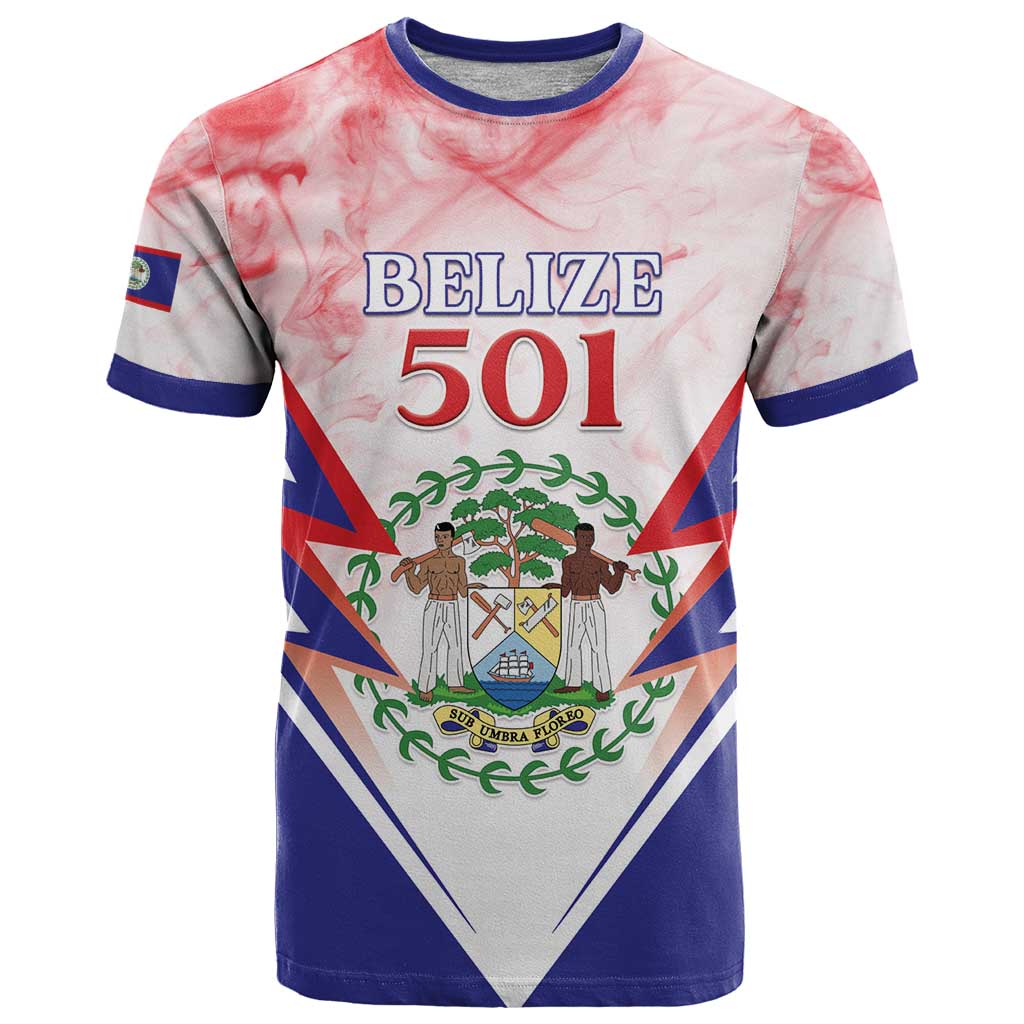 Personalized Belize 501 T Shirt Coat Of Arms