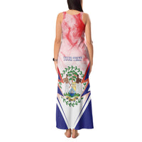 Personalized Belize 501 Tank Maxi Dress Coat Of Arms