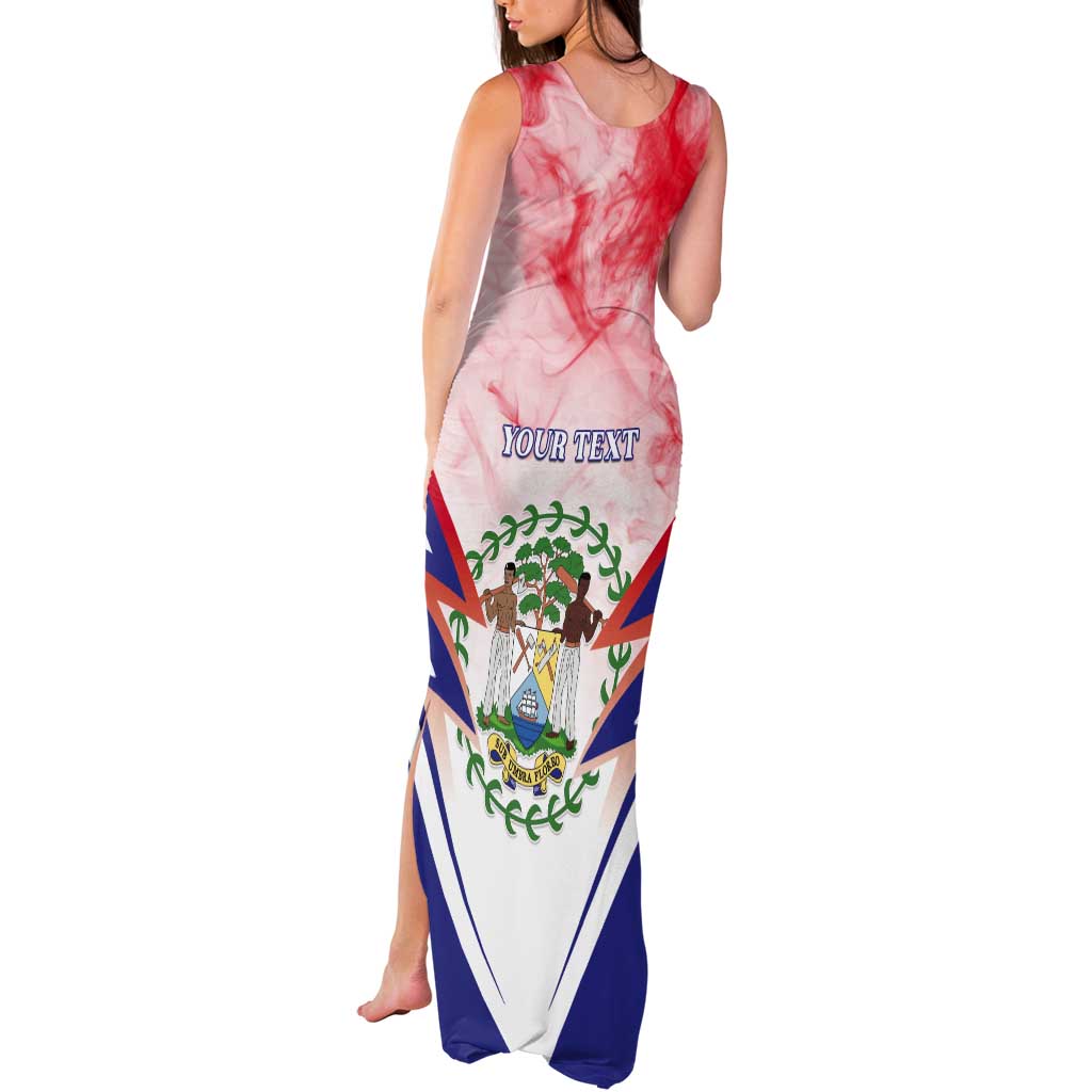 Personalized Belize 501 Tank Maxi Dress Coat Of Arms