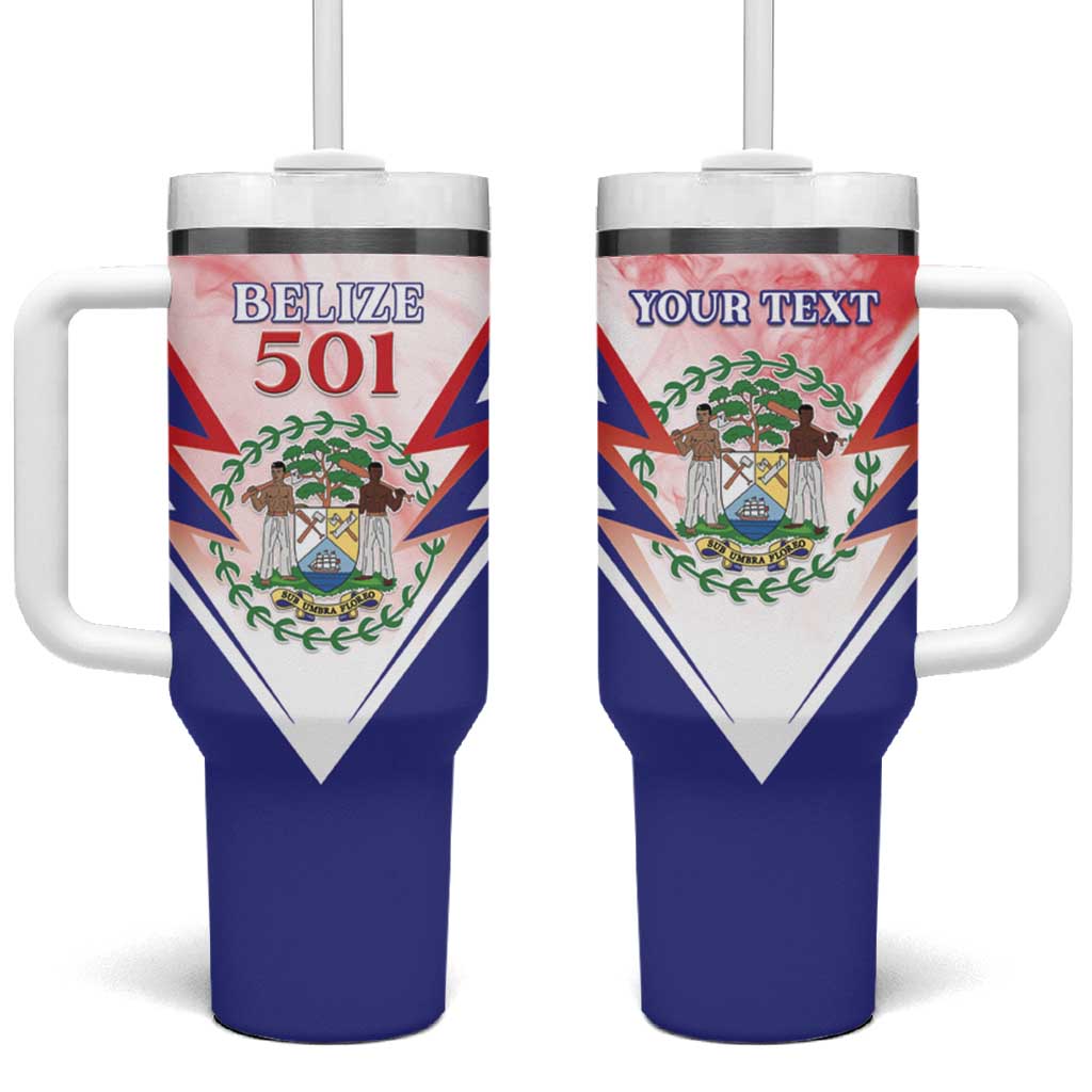 Personalized Belize 501 Tumbler With Handle Coat Of Arms
