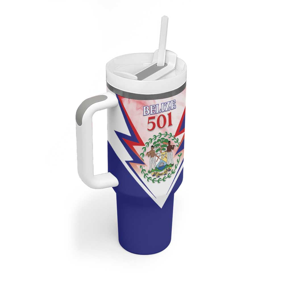 Personalized Belize 501 Tumbler With Handle Coat Of Arms