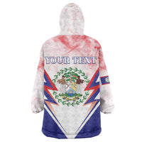 Personalized Belize 501 Wearable Blanket Hoodie Coat Of Arms